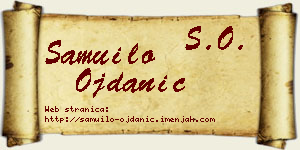 Samuilo Ojdanić vizit kartica